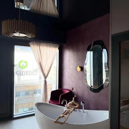 Апартаменты Global L 25th & 26th Floor L Luxury Panoramic View L Bathtub L Parking Катовице