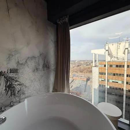 Global L 25th & 26th Floor L Luxury Panoramic View L Bathtub L Parking Апартаменты *